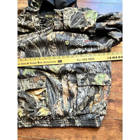 Scent Blocker Pro Mesh Face Cover Full Zip Mid Wieght Mossy Oak Jacket Large - Picture 7 of 10